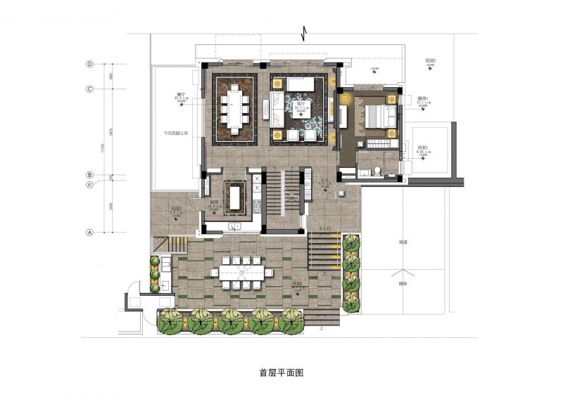 cad别墅花园平面图欣赏