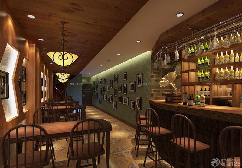 2023最新美式乡村酒吧装修风格实景图