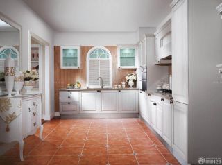2023家装半敞开式厨房简欧风格整体橱柜图片
