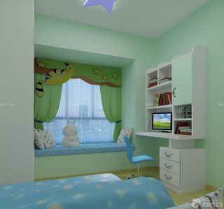 2023小清新儿童卧室飘窗垫设计图片