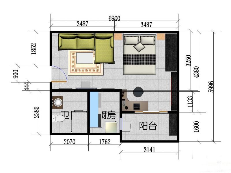 最新古典房屋小户型平面图欣赏