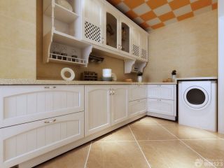 2023整体厨房白色橱柜设计案例