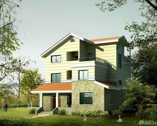 2023现代简约风格农村三层房屋设计图片