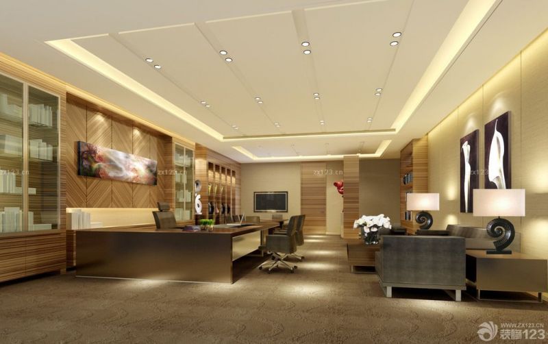 2025现代风格经理办公室装修样板