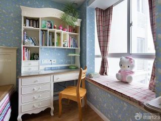 儿童卧室飘窗台设计效果图片