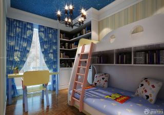 可爱儿童房间实木儿童床设计效果图片欣赏
