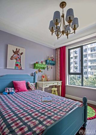 两室两厅卧室实木儿童床设计效果图欣赏