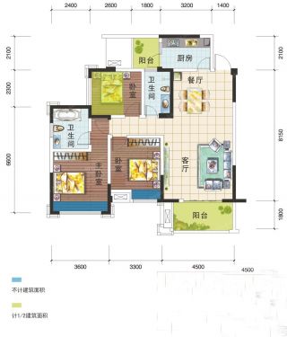 2023经典现代风格120平米三层户型图