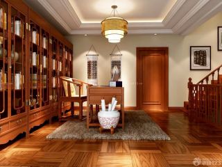 2023小户型新中式书房装修设计效果图欣赏