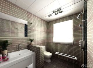 95平房屋厨房卫生间瓷砖装修效果图欣赏