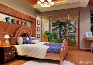 美式风格儿童房家具木床设计图片大全