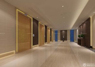 2023简约快捷酒店装修设计走廊设计效果图
