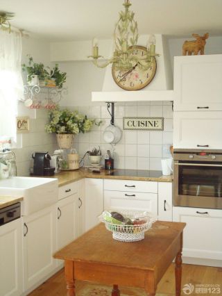 50平米小户型改两居厨房欧式田园混搭风格装修图片