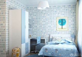现代风格10平米儿童房壁纸设计效果图