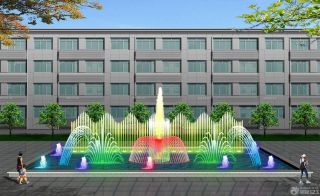 2023时尚简约风格广场喷泉设计图片