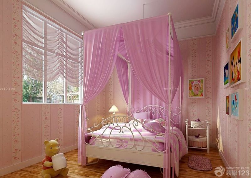 欧式风格10平米儿童房儿童床造型设计图片大全