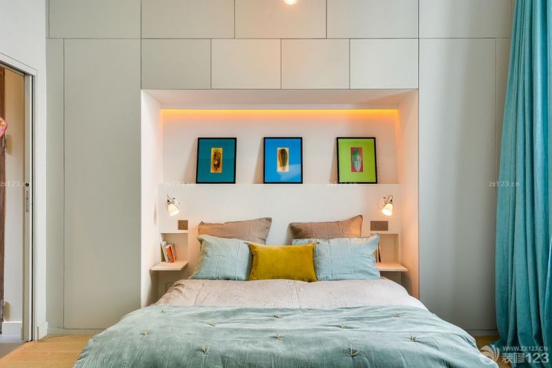 2023小美式风格学生公寓床设计效果图片