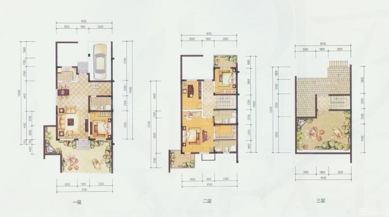 2023经典三层新农村别墅户型图