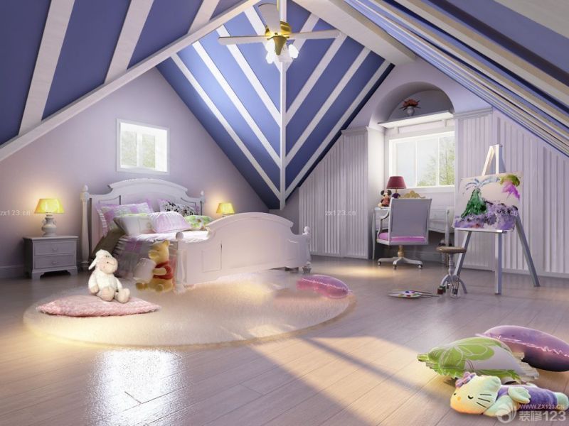 65平房子地中海装修风格艺术吊顶效果图欣赏