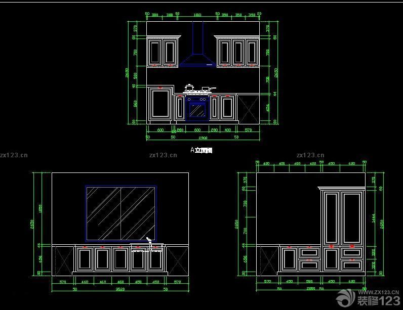 2023橱柜设计图cad纸立面图
