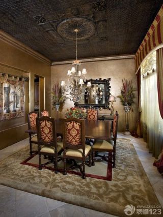 美式古典家具天花板贴图效果图欣赏