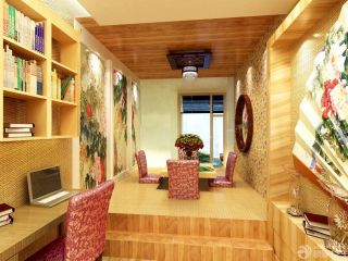 2023最新日式小户型家装书房错层设计图片