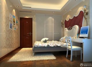 小卧室装修风格咖啡色门效果图欣赏