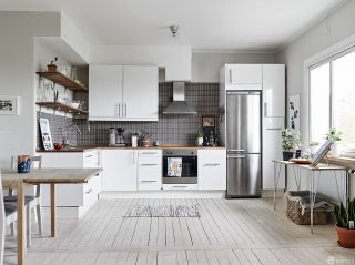 现代北欧风格厨房装修设计效果图片大全