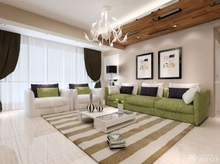 日式室内组合沙发装修设计效果图