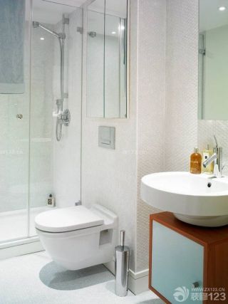 米白色瓷砖厕所装修效果图片大全