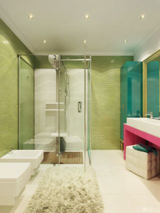 最新现代风格宾馆欧式卫浴装修样板图