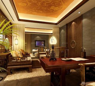 中式家装客厅明清古典家具设计图