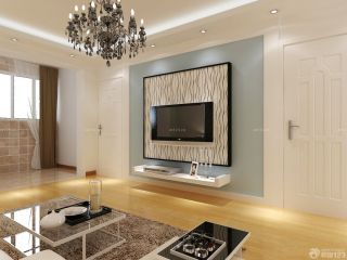 经典小两居室硅藻泥电视背景墙设计效果图欣赏
