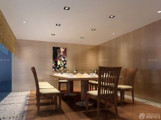 家装现代简约风格日式餐厅装修效果图片