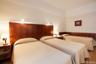 小型宾馆单人床装修设计 效果图欣赏