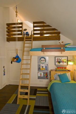 现代简约风格小户型儿童房设计图片