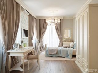 最新北欧风格40平米一居室卧室装修效果图欣赏 