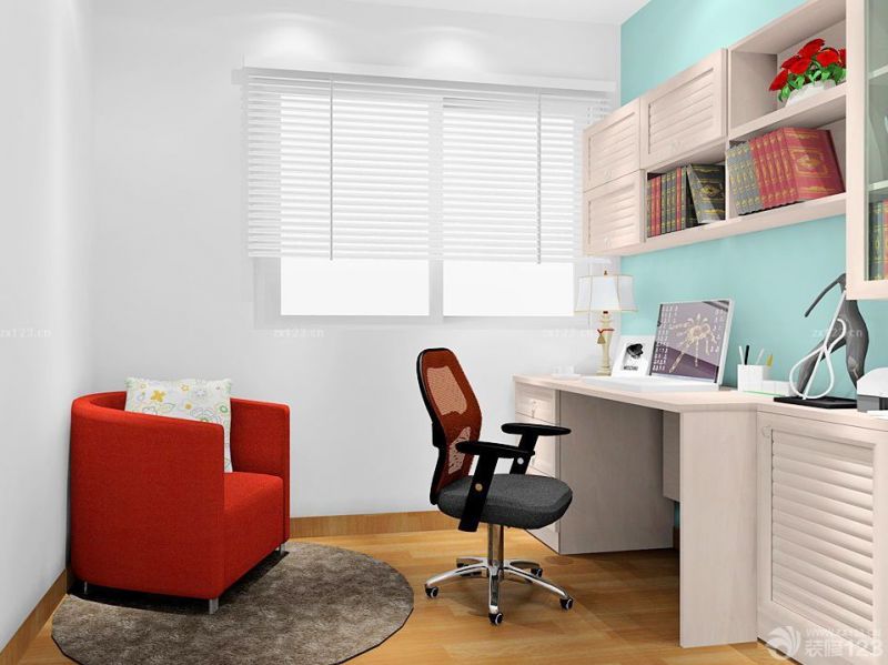 简约田园风格写字台设计效果图片欣赏2025