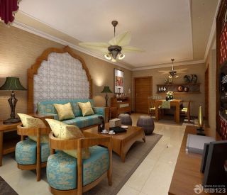 东南亚风格小户型住宅装修装饰品图片