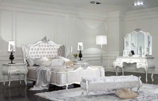 最新2013欧式卧室法式宫廷床装修效果图片大全