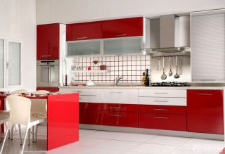 2023时尚多彩现代厨房橱柜瓷砖设计效果图