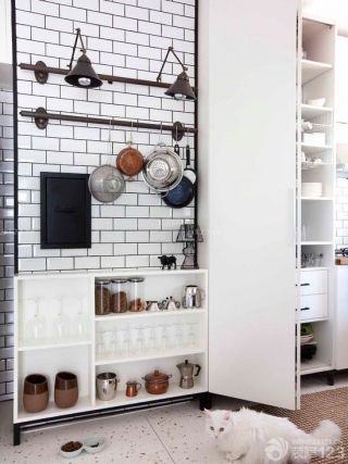 最新现代时尚简约风格厨房墙面瓷砖实景图大全