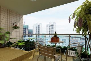 最新小户型阳台花园设计效果图片