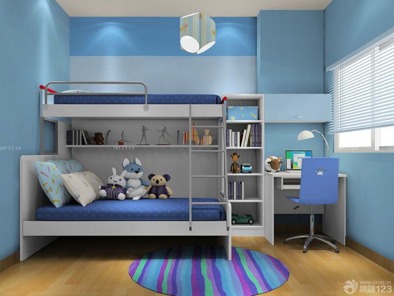 最新6平米小卧室高低床展示图片大全