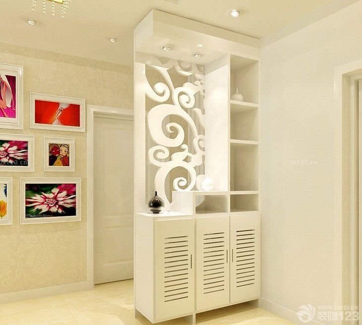 最新现代欧式风格客厅玄关鞋柜设计图片