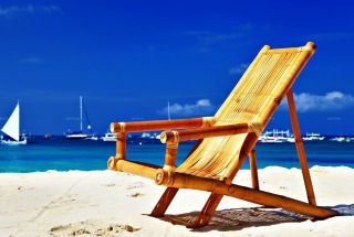 最新混搭风格设计沙滩椅摆放效果图片