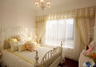 雅致欧式小空间儿童房窗帘布艺设计效果图欣赏