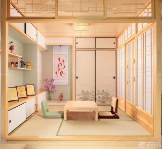 最新现代简约日式室内茶室装修样板间