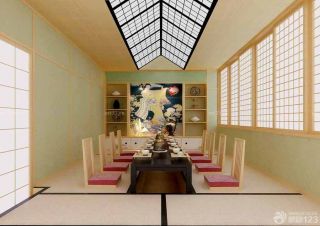 最新现代静谧日式餐厅装修样板间