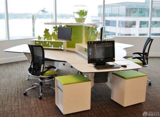 小型办公室办公桌椅设计样板大全
